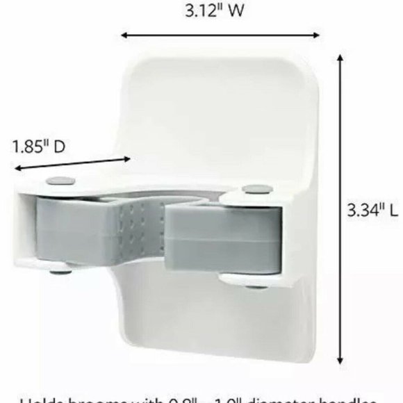 New- 4 Pack- 3M Command Adhesive Wall Mounted Broom/Mop Grippers Strong and Last - Picture 4 of 5